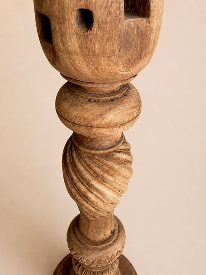 Old Charpai Leg Decorative Holders – Set of 3 | Natural & Bleach Finish