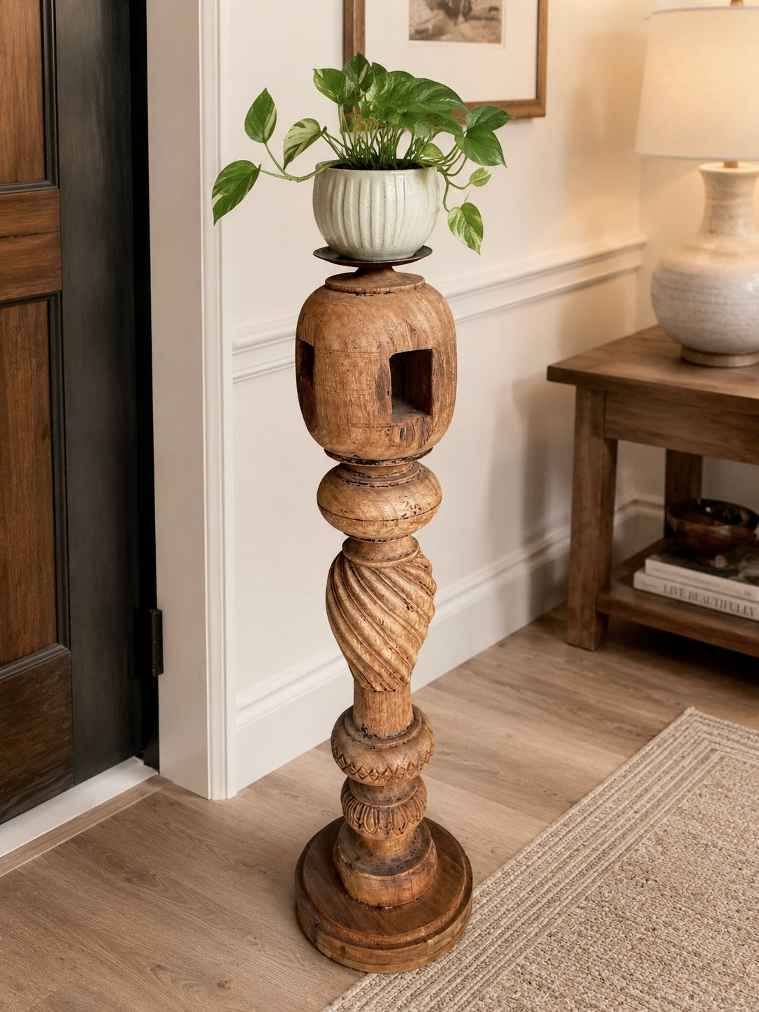 heritage charpai leg stand / plant holder / statue holder / candle stand