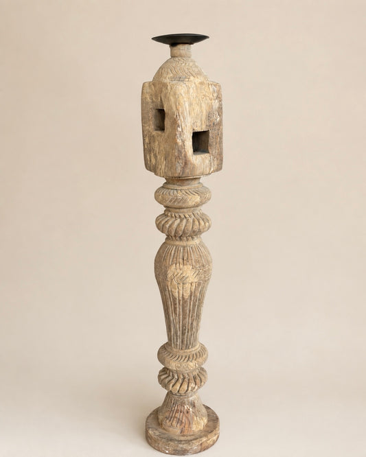 Old Charpai Leg Decorative Holders – Set of 3 | Natural & Bleach Finish