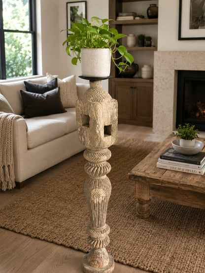 Old Charpai Leg Stand / Plant Holder / Statue Holder
