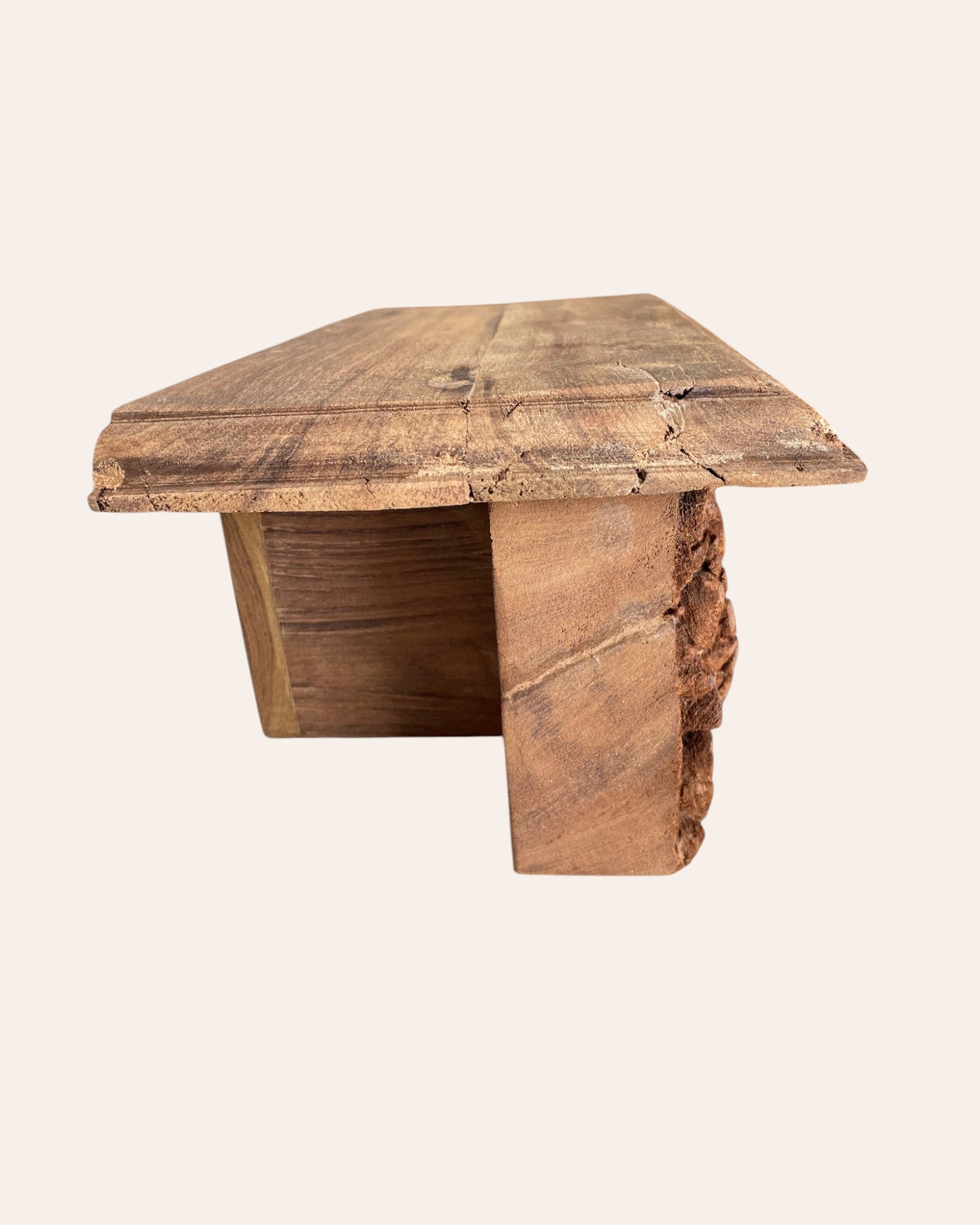 vintage hand-carved wall shelf