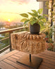 Vintage Hand-Carved Wooden Display Stand
