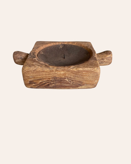 Wooden Candle Holder / Planter