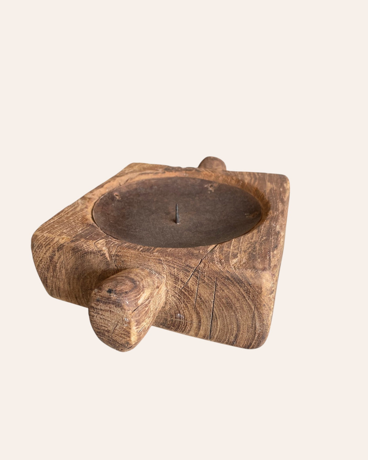 wooden candle holder / planter
