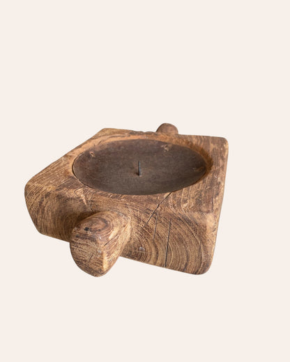Wooden Candle Holder / Planter