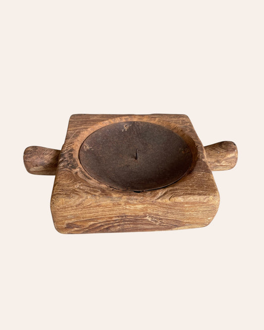 Wooden Candle Holder / Planter