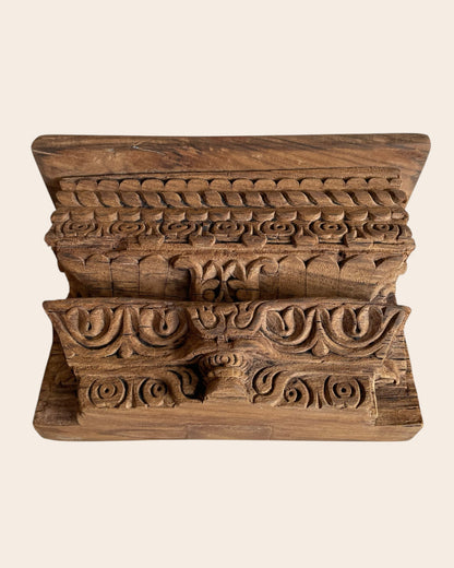 Vintage Leaf & Floral Wall Shelf / Bracket