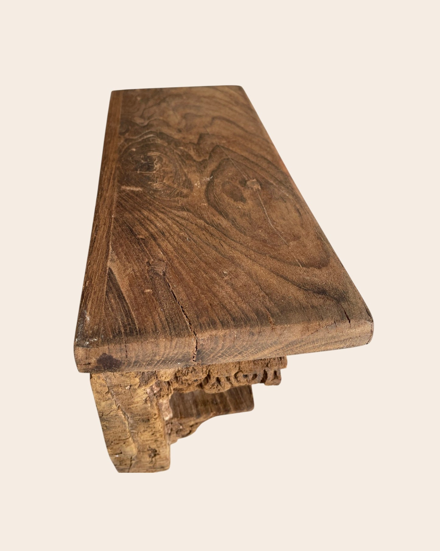 vintage leaf & floral wall shelf / bracket