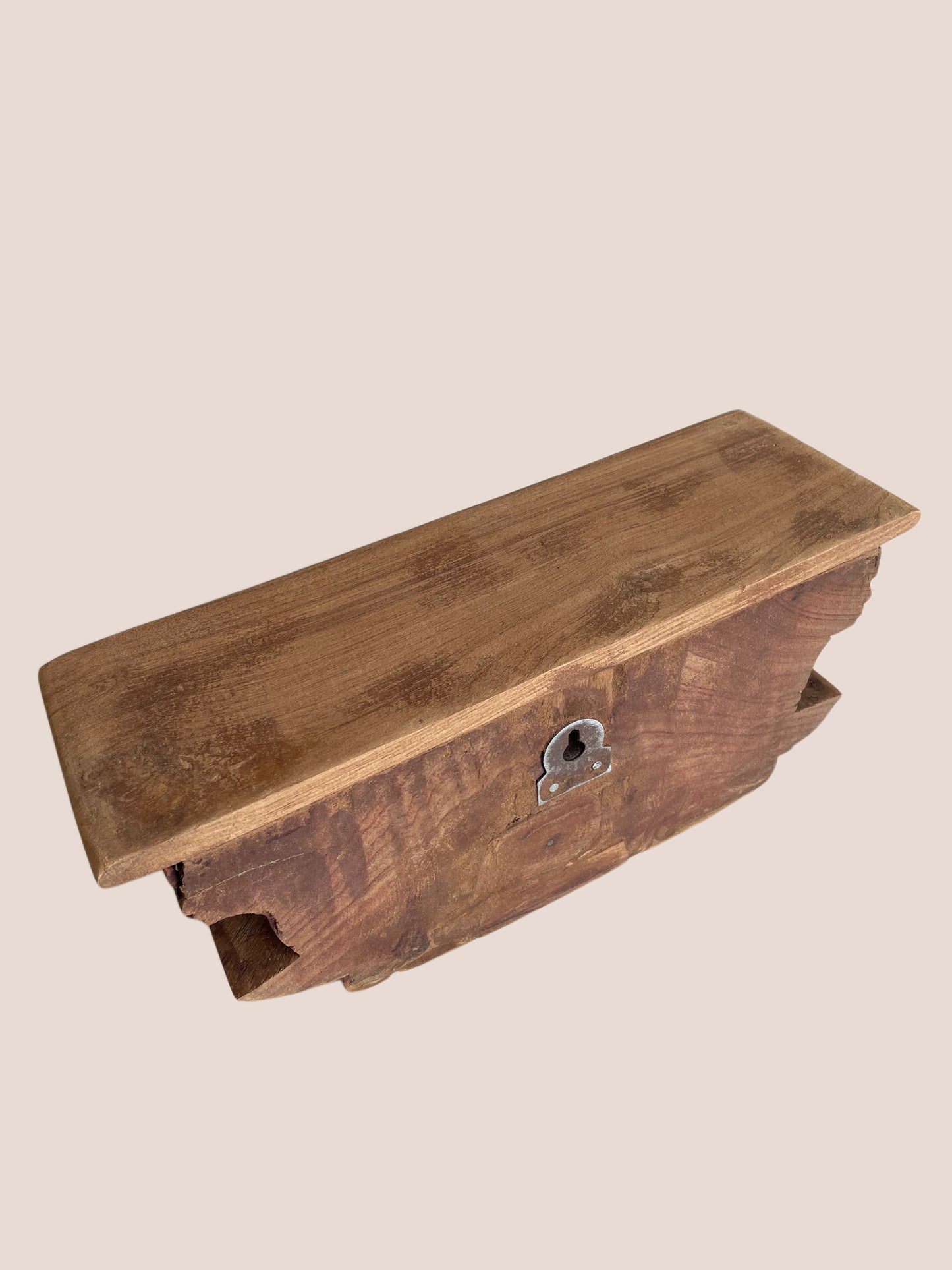 old indian architectural carved wooden wall shelf