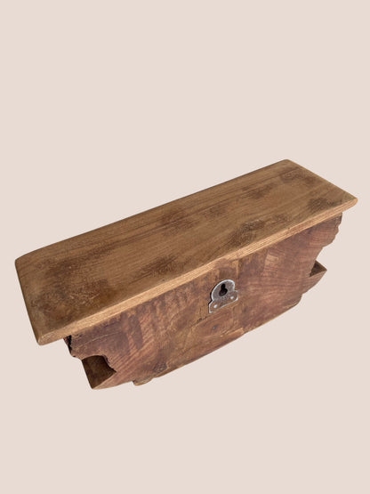 Old Indian Architectural Carved Wooden Wall Shelf