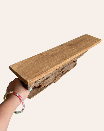 Vintage Leaf Wall Shelf / Wall Bracket
