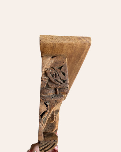 Vintage Leaf Wall Shelf / Wall Bracket