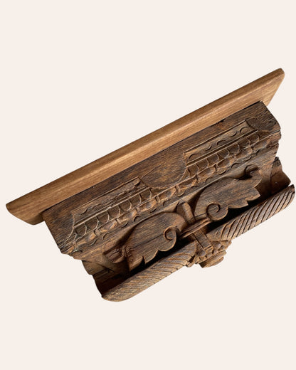 Vintage Leaf Wall Shelf / Wall Bracket