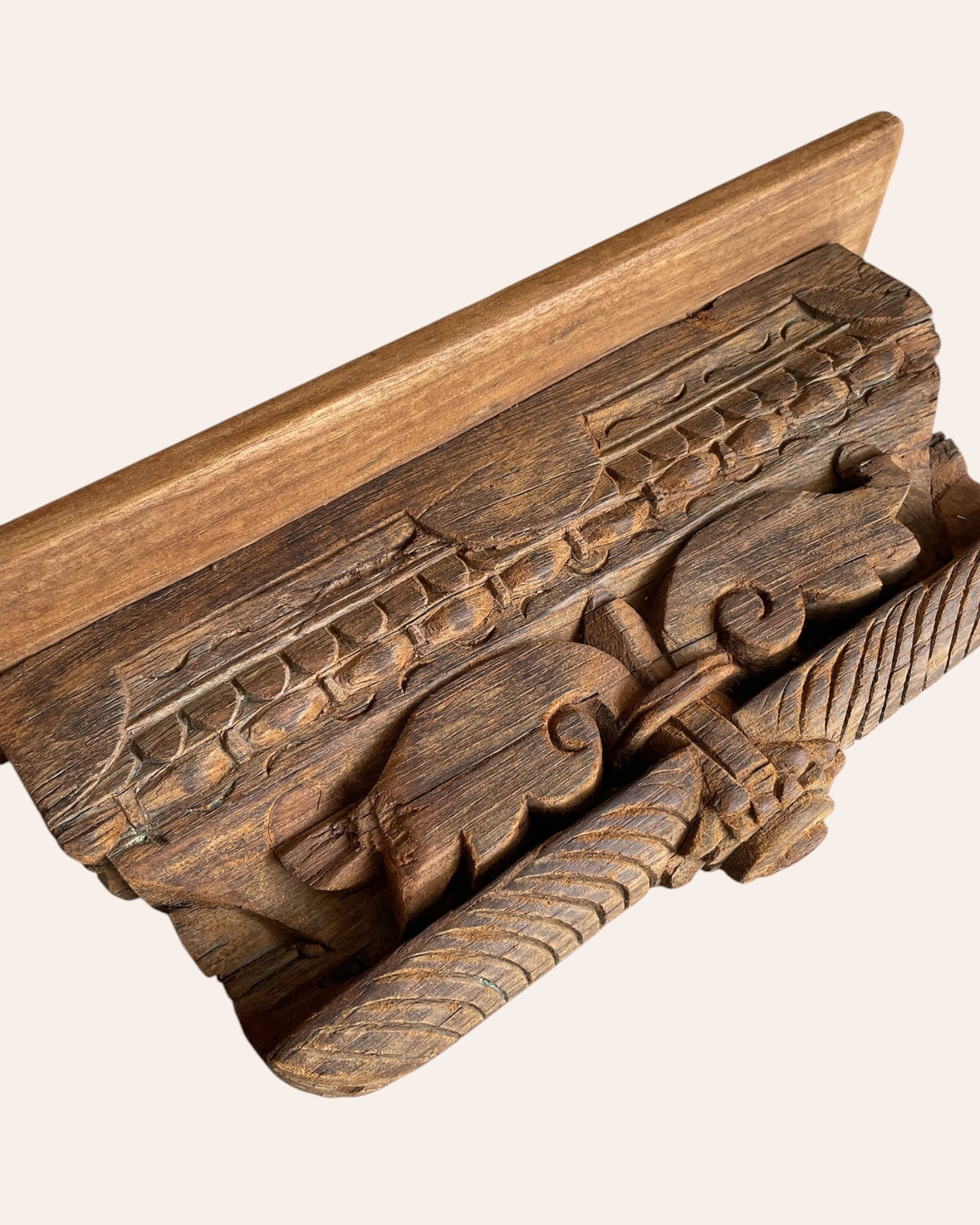 vintage leaf wall shelf / wall bracket