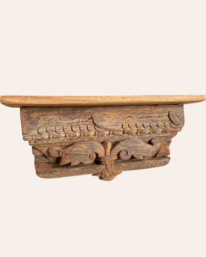 Vintage Leaf Wall Shelf / Wall Bracket