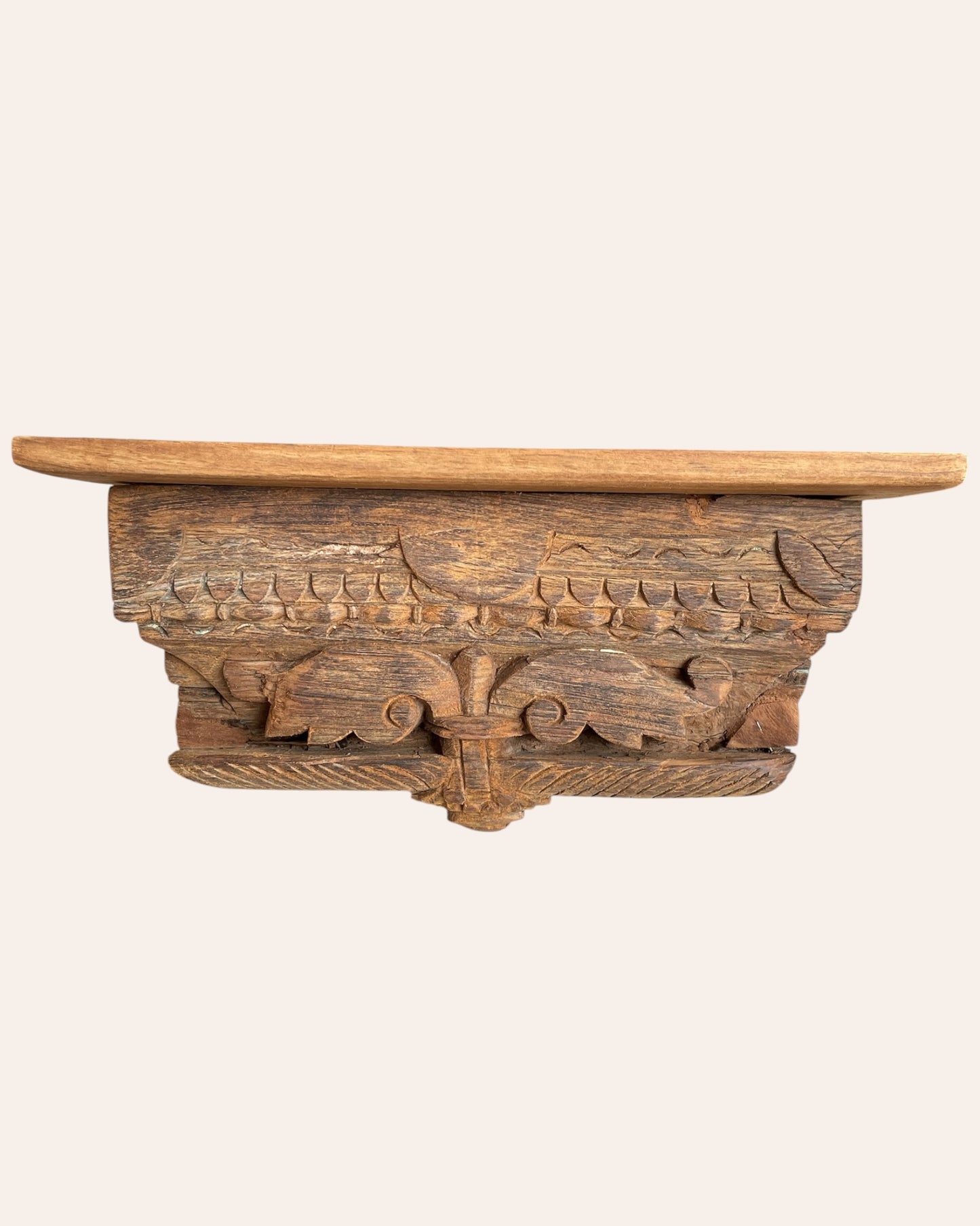 vintage leaf wall shelf / wall bracket