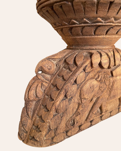 Hand-Carved Gujarat Candle Holder & Planter