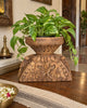 Hand-Carved Gujarat Candle Holder & Planter