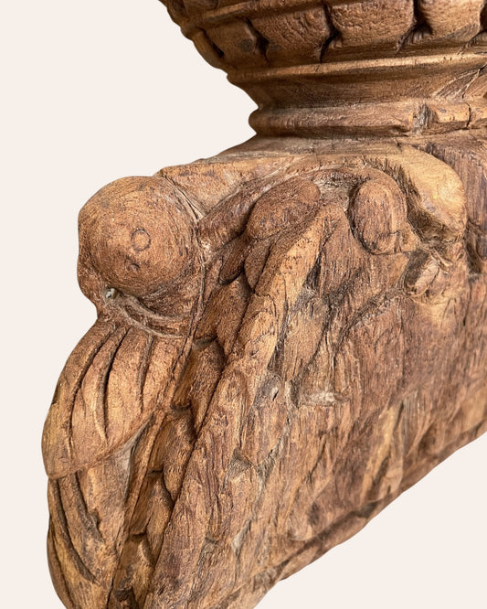 Hand-Carved Elephant & Bird Candle Holder & Planter