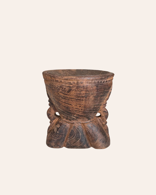 Vintage Wooden Candle Holder / Planter / Statue Holder