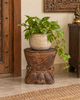 Vintage Wooden Candle Holder / Planter / Statue Holder