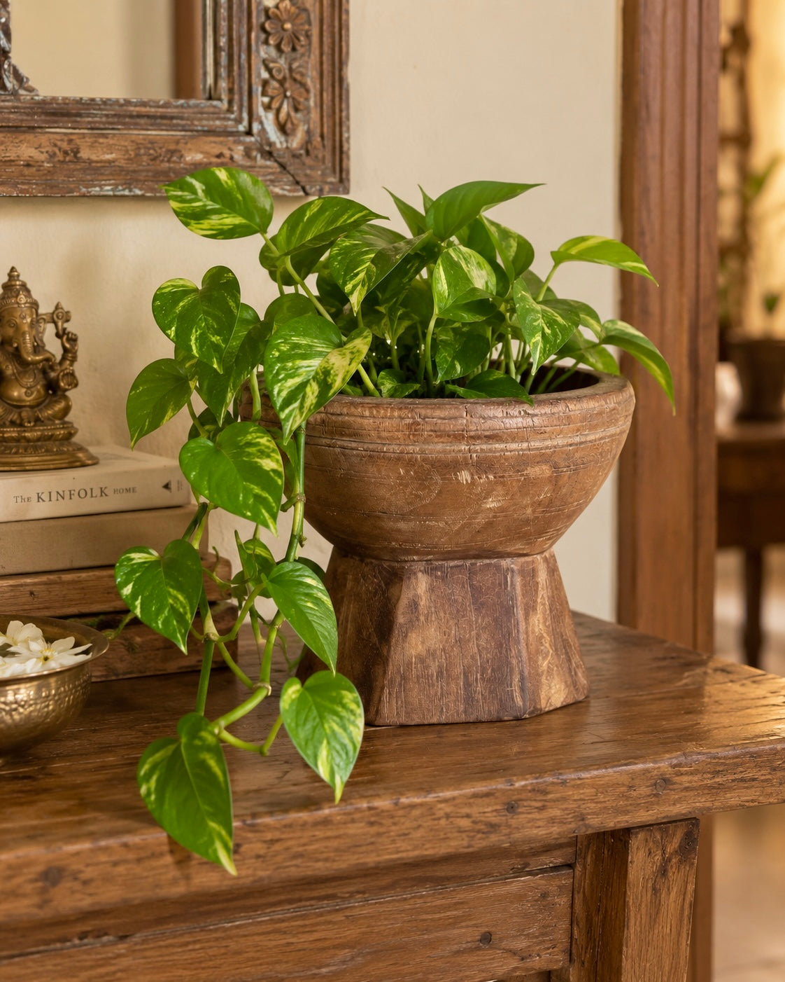 vintage candle holder, planter & statue holder