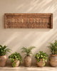 Vintage Hand-Carved Architectural Wooden Wall Panel