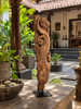 Vintage Hand-Carved  Yali bracket Architectural Support on Iron Stand