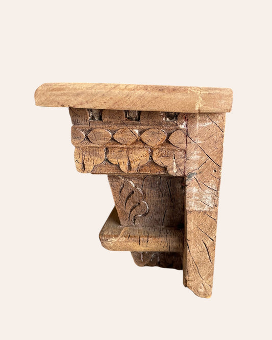 Vintage Hand-Carved Decorative Wall Shelf / Bracket