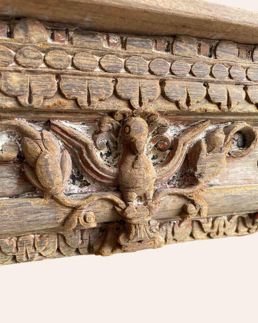 Vintage Hand-Carved Decorative Wall Shelf / Bracket