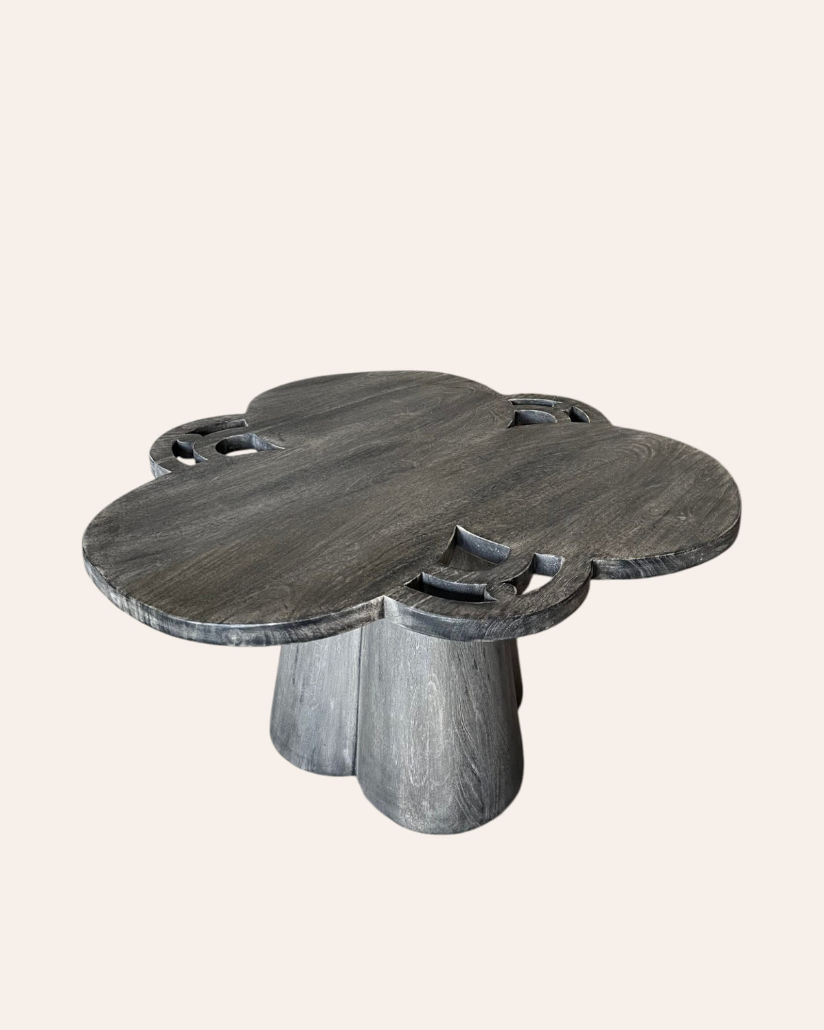 designer wooden foldable coffee table – charcoal finish