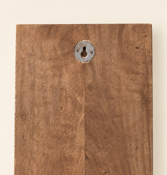 Naga-Inspired Carved Wooden Wall Décor Panels – Set of 6 / Natural Brown Finish