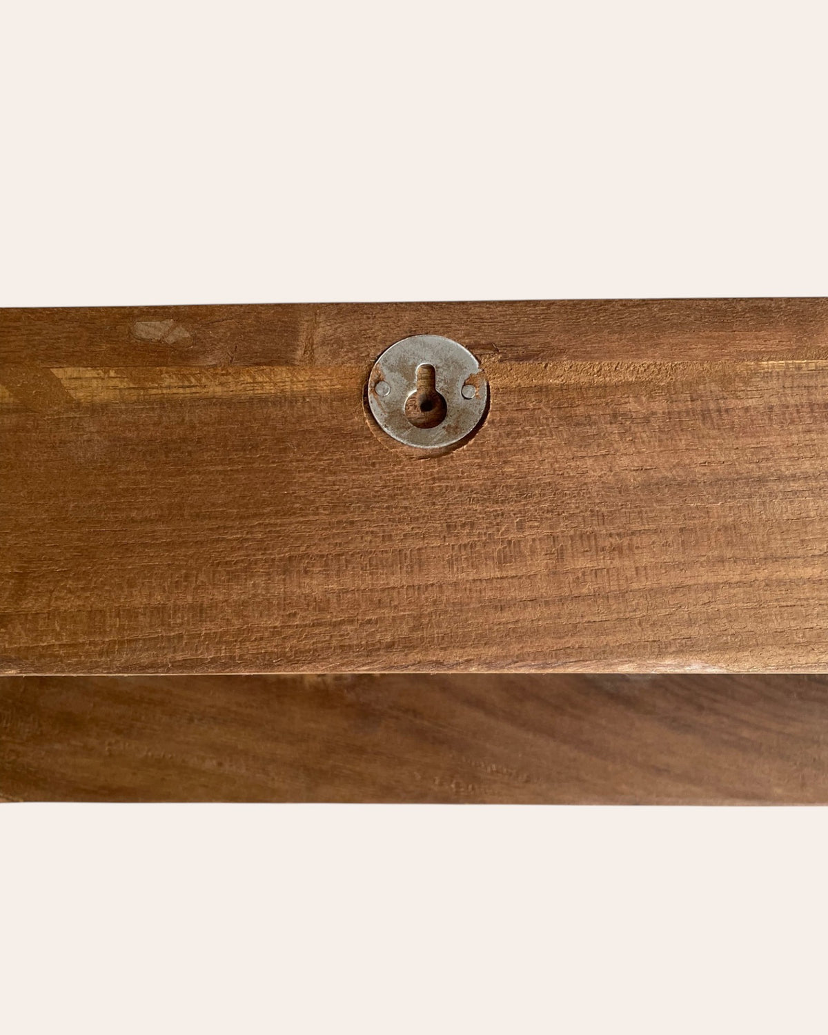 vintage hand-carved wooden architectural wall shelf