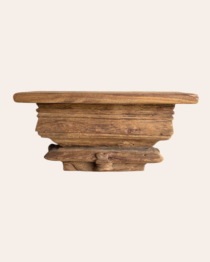 Antique-Style Wooden Wall Shelf