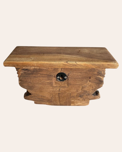 Antique-Style Wooden Wall Shelf