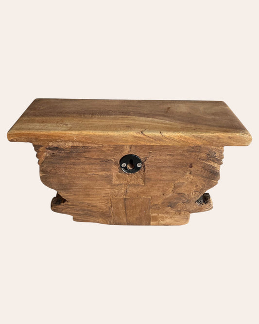 Antique-Style Wooden Wall Shelf