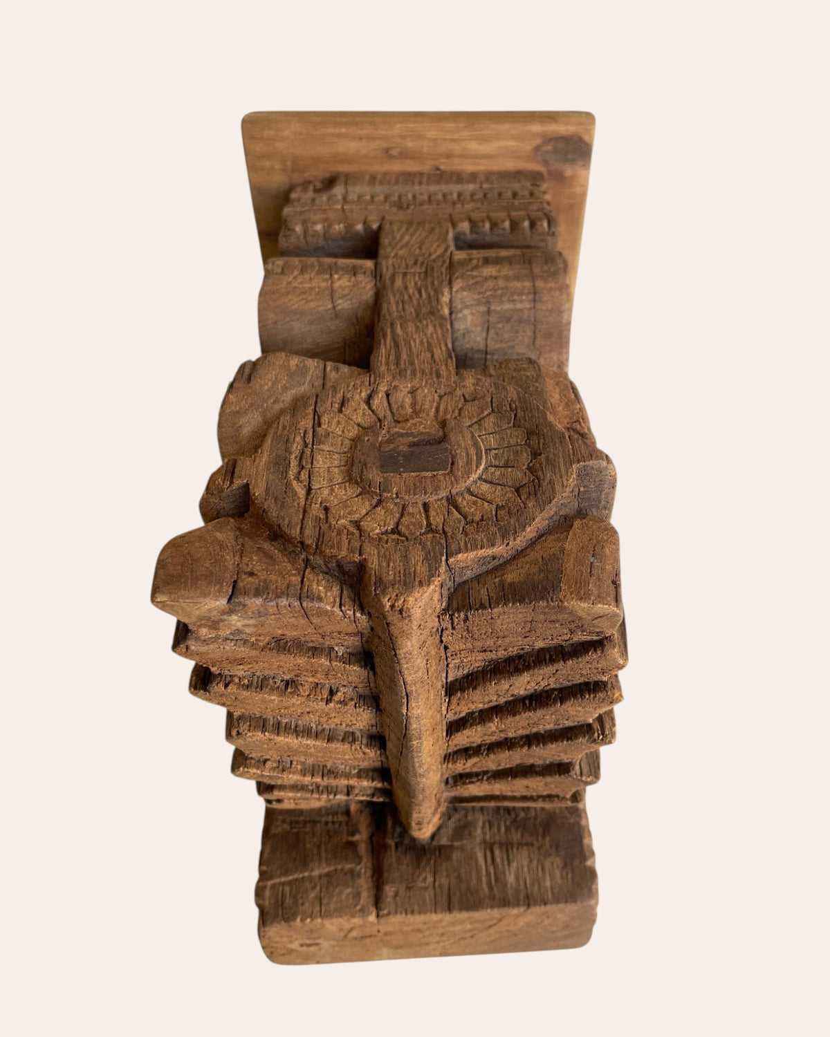 floral & scrollwork wooden corbel bracket / shelf