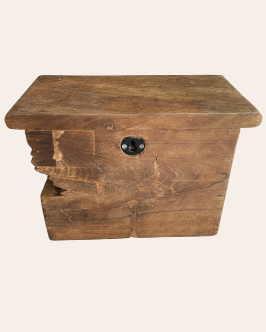 Vintage Floral Wooden Corbel Wall Shelf / Ledge