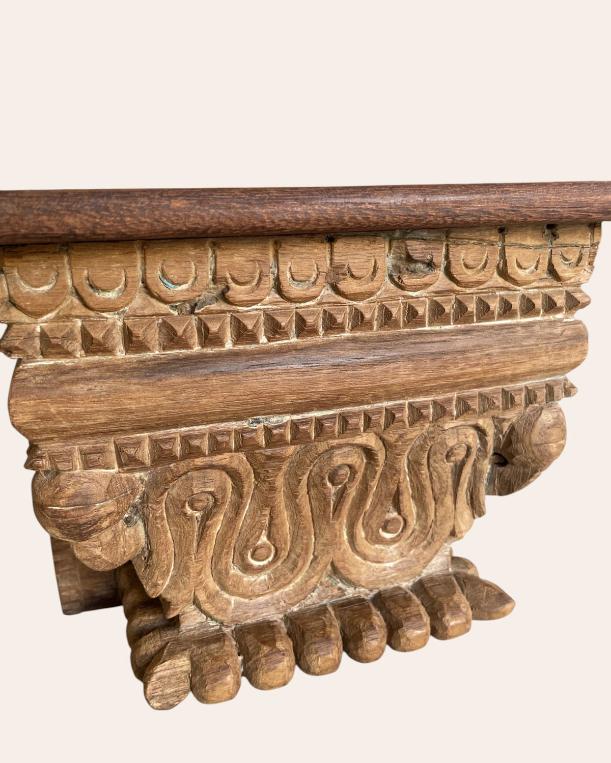 vintage carved wall shelf