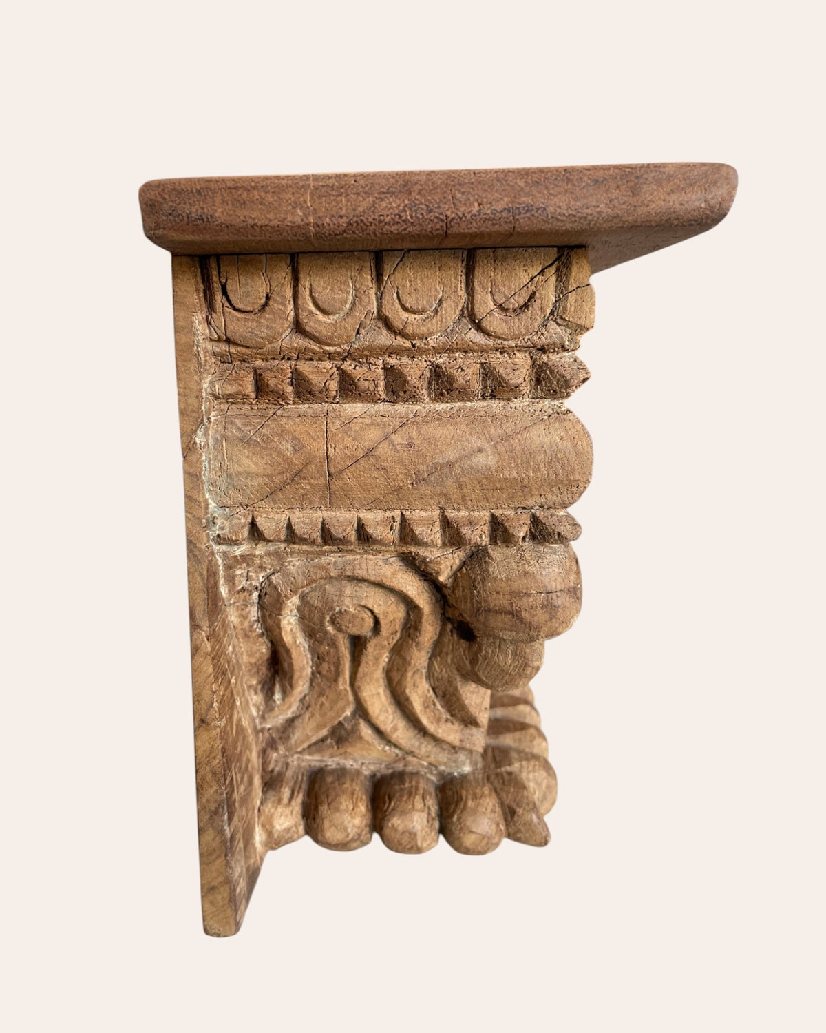 vintage carved wall shelf