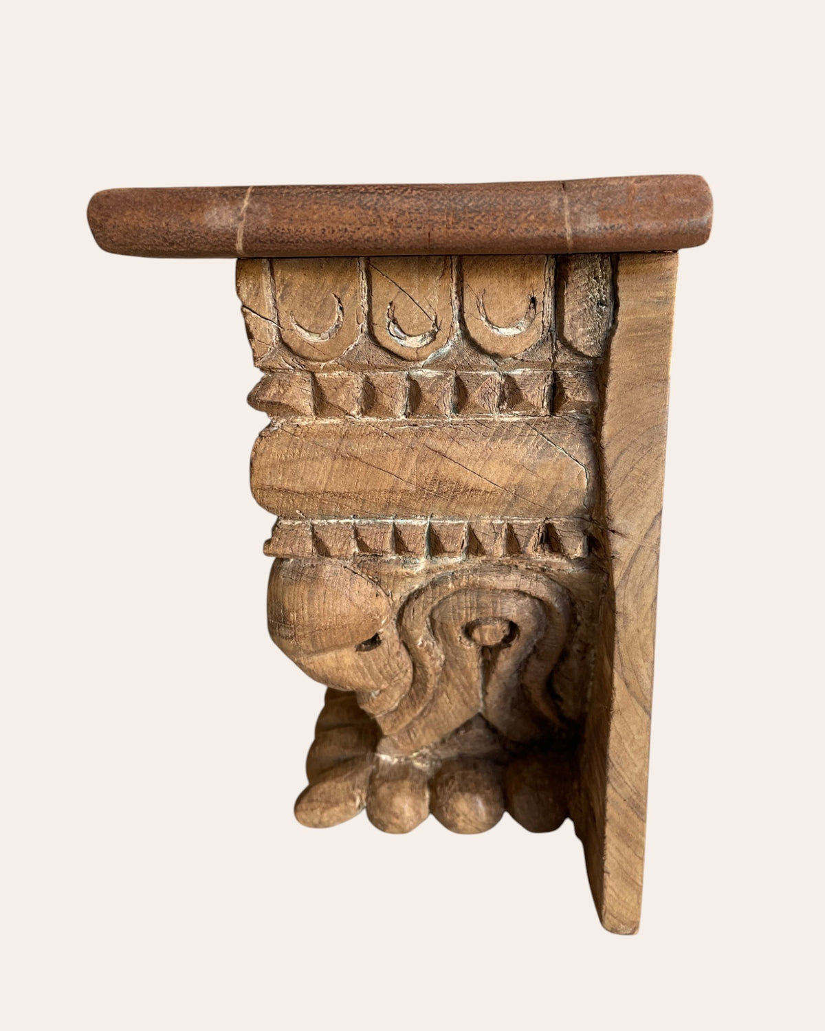 vintage carved wall shelf