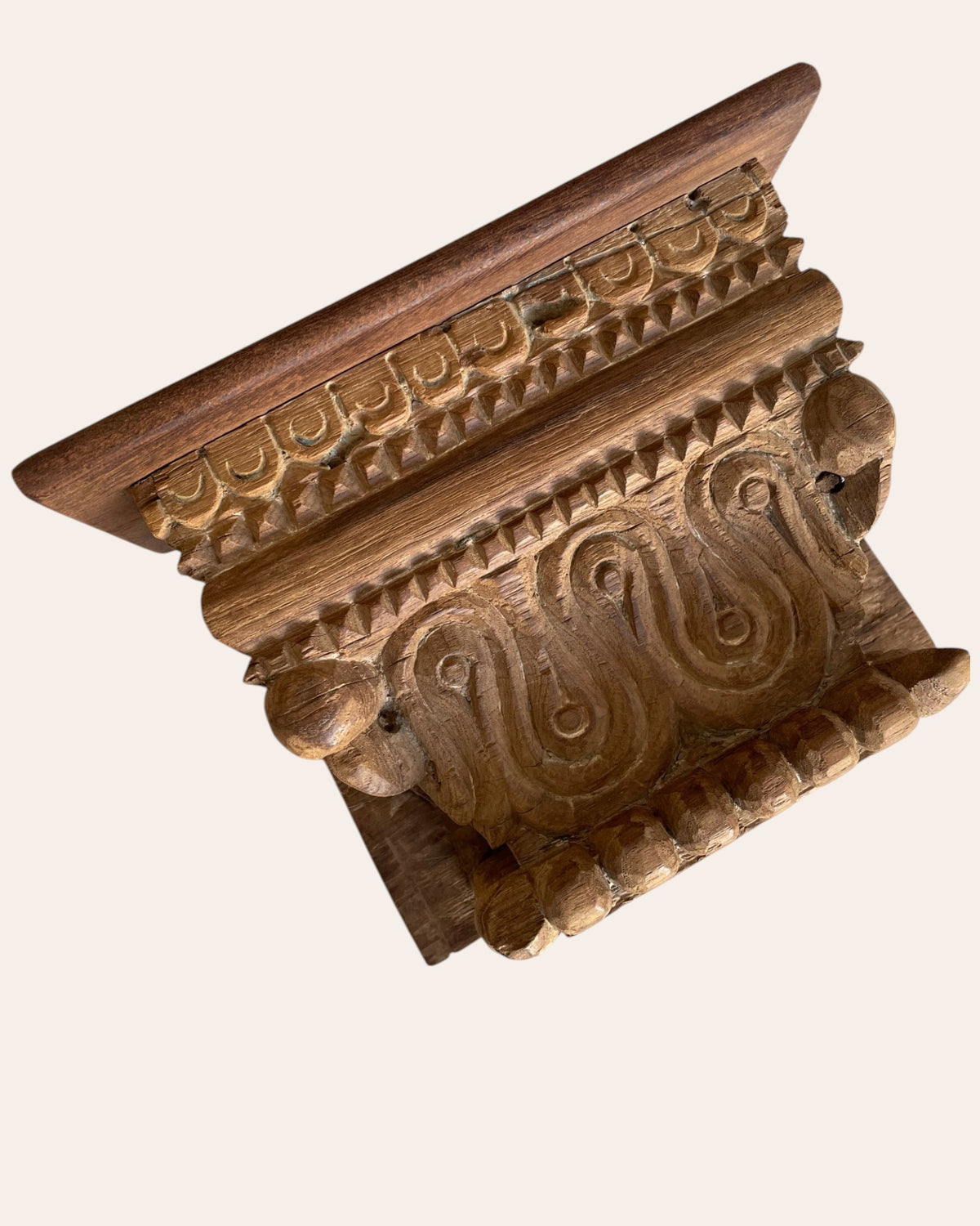 vintage carved wall shelf