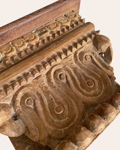 Vintage Carved Wall Shelf