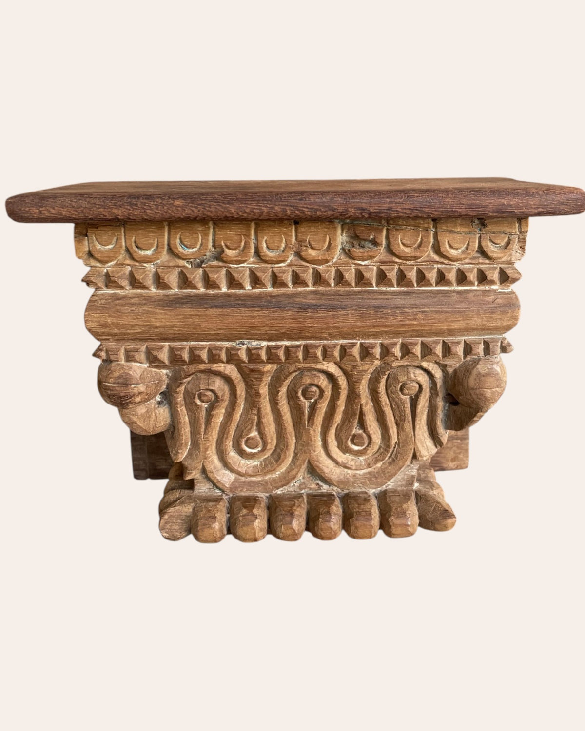 vintage carved wall shelf
