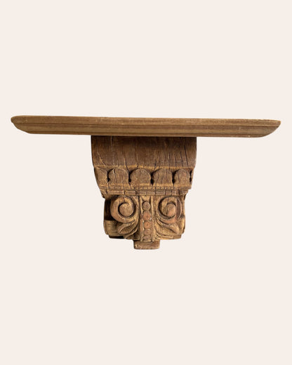 Old Scrollwork Wooden Wall Bracket