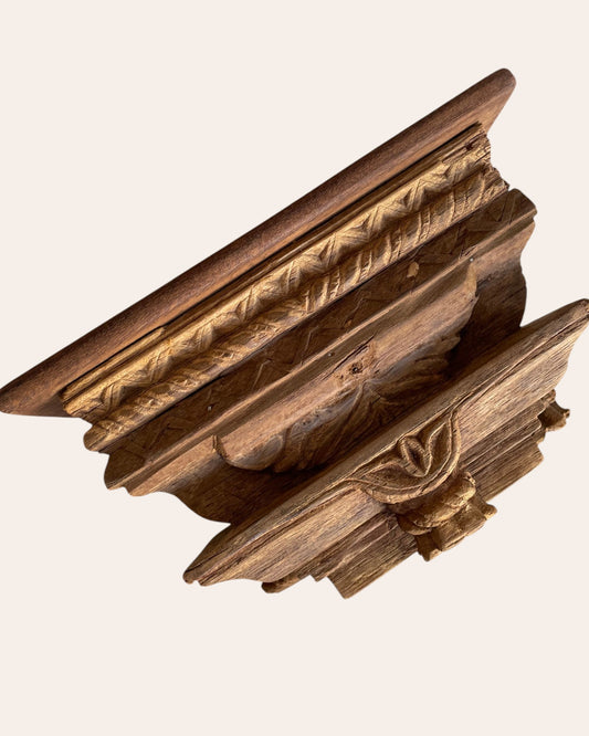 Vintage Wooden Wall Shelf / Bracket
