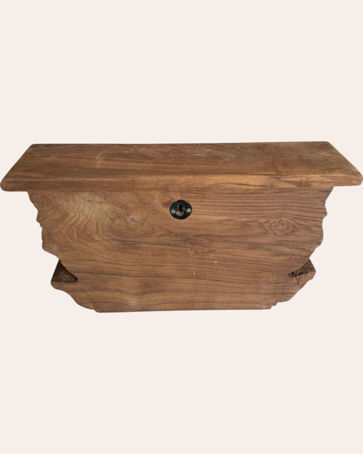 fully carved floral motif wooden corbel wall shelf