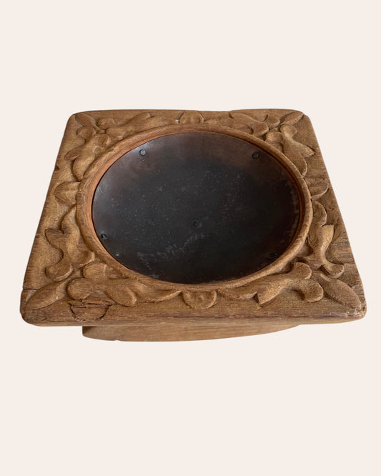 Wooden Candle, Diya & Plant Holder