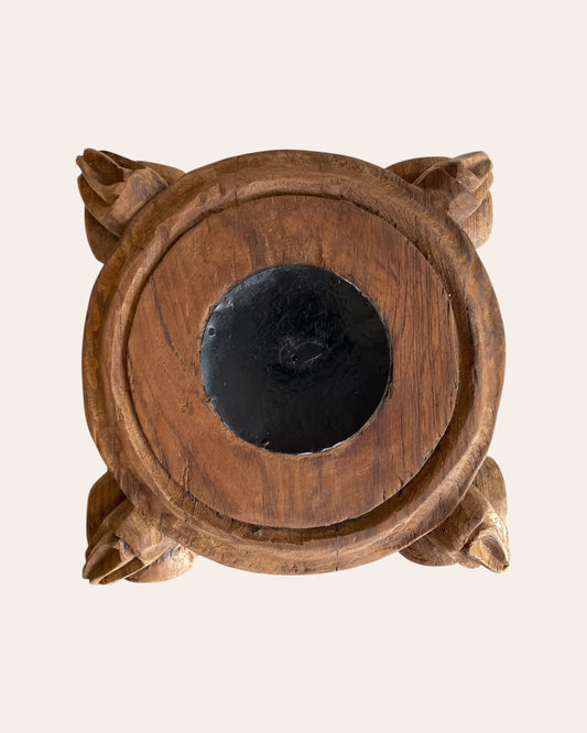 Vintage Wooden Decorative Pillar Base