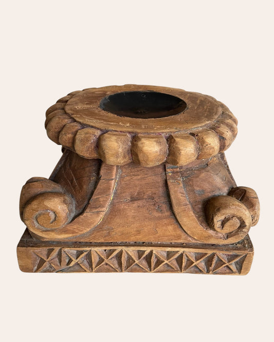 Heritage Wooden Decor Stand / Diya / Candle / Plant Holder